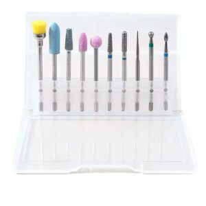 Set De 10 Fresas Para Manicure Rusa