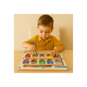 Laberinto Magnetico De Madera Juego Educativo Infantil Para Contar Clasificar Y Aprender Colores Ideal Para Trabajar La Motricidad Fina Y Coordinación Visual