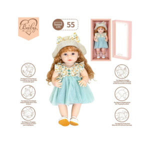 Muñeca Bebe Reborn Realista De Silicon Con Sonido 55cm