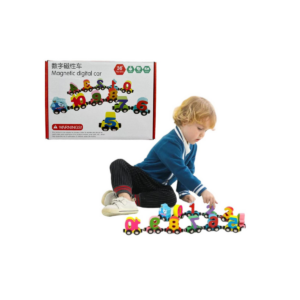 Tren de Madera Didactico con Números para Niños
