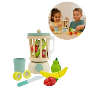 Juguete Licuadora De Madera Montessori Para Niños Electrodomestico Infantil Didactico De Cocina Juego Imaginativo Educativo Para Desarrollo Sensorial Y Aprendizaje Temprano En Casa
