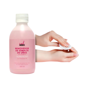 Removedor De Esmalte, Polygel, Acrilico con Aroma a Almendra 250 mL