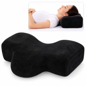 Cojin Ergonomico para Extensiones de Pestañas de Terciopelo Negro para Lashistas