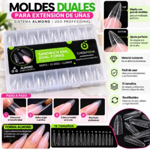 Sandwich Nail Dual Cherimoya Transparente